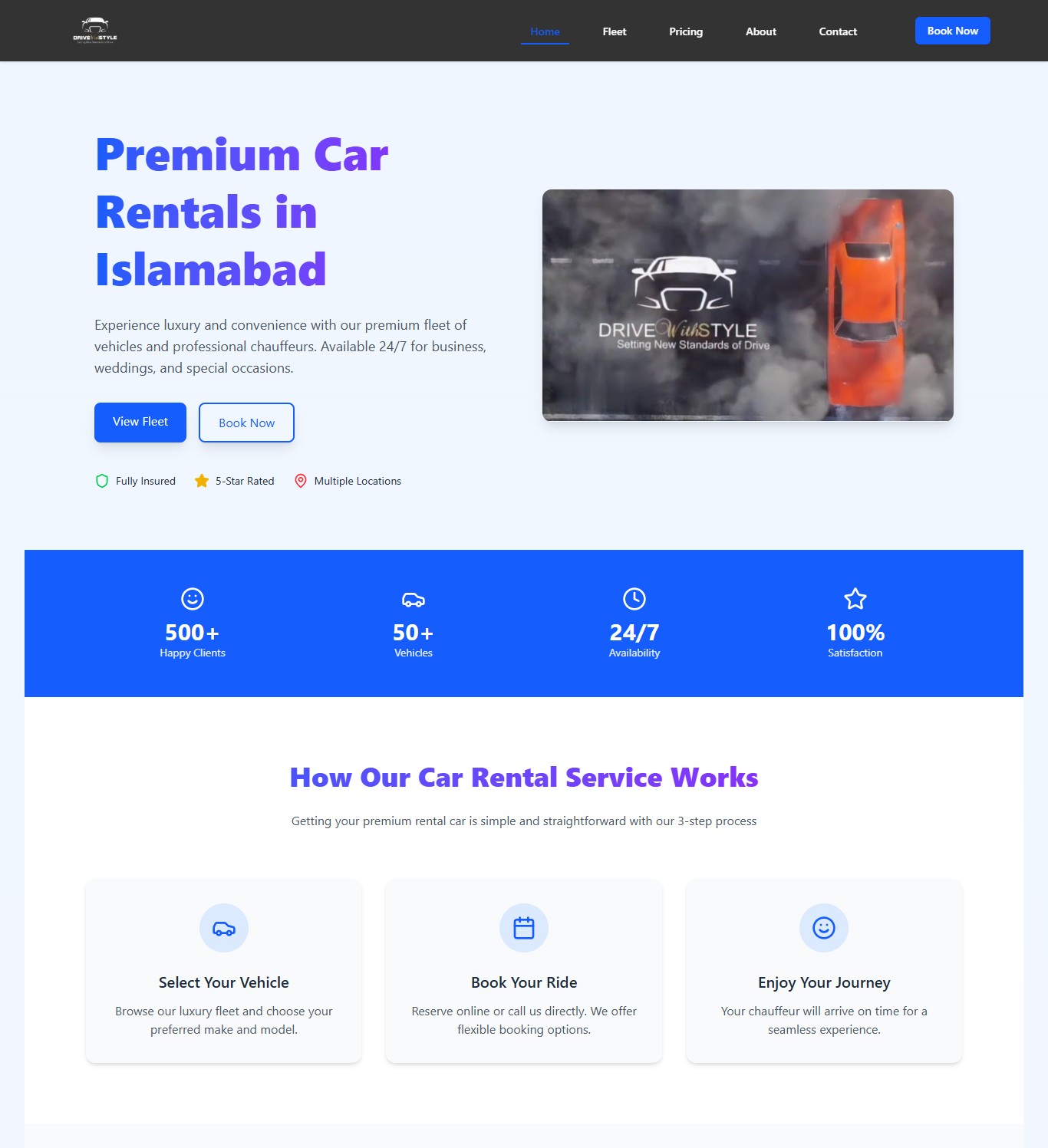 Drive With Style — Premium Car Rental Platform